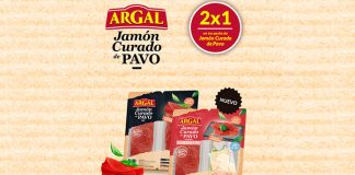 2×1 en packs de Jamón Curado de Pavo Argal 2x1 en packs de Jamón Curado de Pavo Argal
