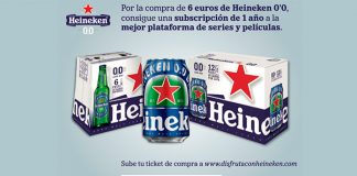 Consigue una suscripción a plataformas de series y películas con Heineken 0’0 Consigue una suscripción a plataformas de series y películas con Heineken 0'0