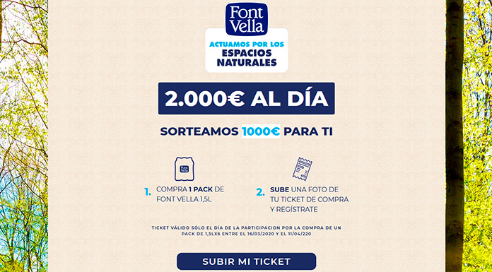 Font Vella sortea 2.000 euros al día