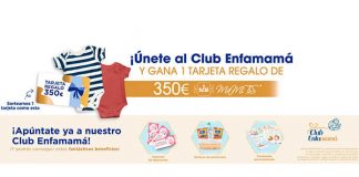 Gana una tarjeta regalo de 350€ con Club Enfamamá Gana una tarjeta regalo de 350€ con Club Enfamamá