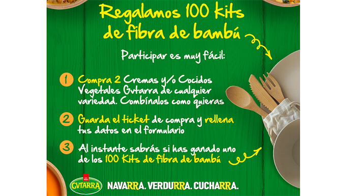 Gvtarra regala 100 kits de fibra de bambú