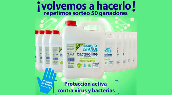 Instituto Español vuelve a sortear 50 garrafas de Bacteroline