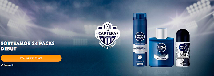 Nivea Men sortea 24 packs Debut