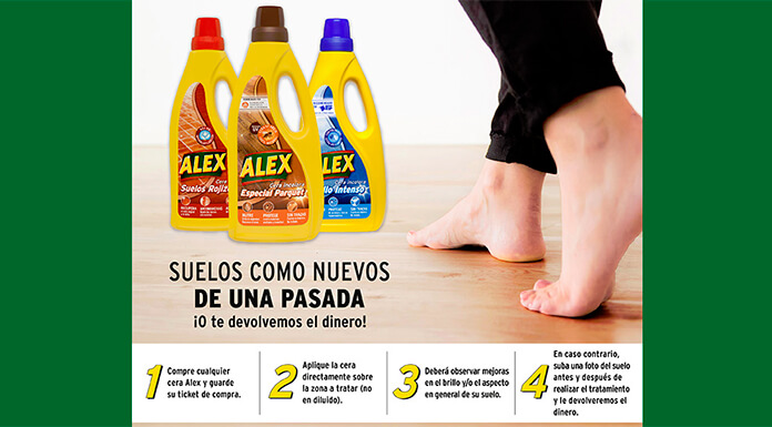 Prueba cera para el suelo Alex sin compromiso