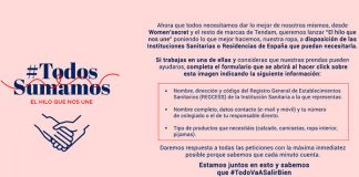 Ropa gratis a disposición de sanitarios y trabajadores en Residencias con Tendam Ropa gratis a disposición de sanitarios y trabajadores en Residencias con Tendam