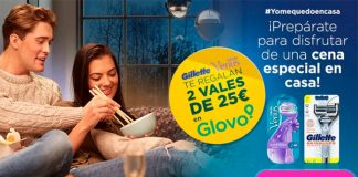 Venus y Gillette te regalan 2 vales de Glovo