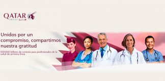100.000 billetes de cortesía para sanitarios con Qatar Airways 100.000 billetes de cortesía para sanitarios con Qatar Airways