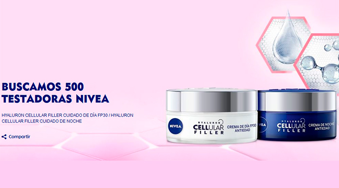 Buscan 500 testadoras Nivea Hyaluron Cellular Filler