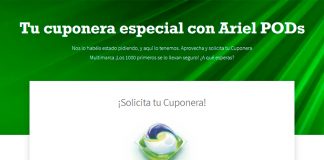 Gratis cuponeras especiales con Ariel Pods Gratis cuponeras especiales con Ariel Pods