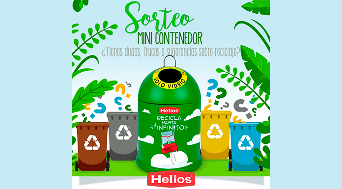 Helios sortea un mini contenedor para reciclar vidrio
