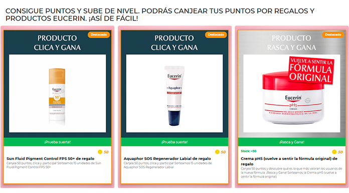 Nuevos sorteos en Club Eucerin