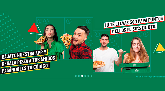 Pizzas gratis para tus amigos en Papa John's