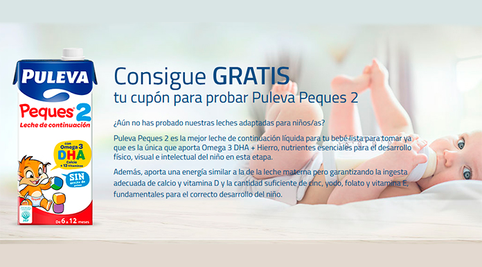 🎁 [Prueba gratis Puleva Peques 2] Leche gratis Puleva