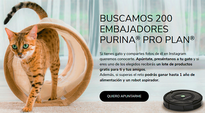 Buscan 200 embajadores Purina Pro Plan