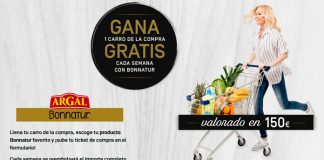 Gana 1 carro de la compra gratis con Argal Bonnatur Gana 1 carro de la compra gratis con Argal Bonnatur