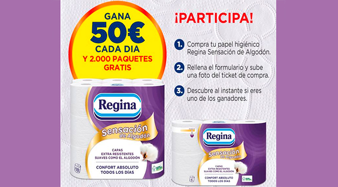 Gana 50 euros y papel higiƩnico con Regina