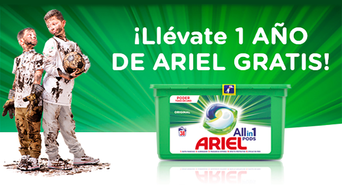 Llévate un año de Ariel gratis