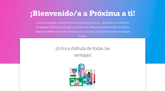 Próxima a ti reparte 151 productos de Procter & Gamble