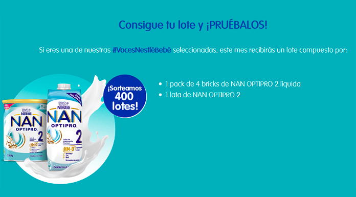Voces Nestlé Bebé sortea 400 lotes de NAN OPTIPRO 2