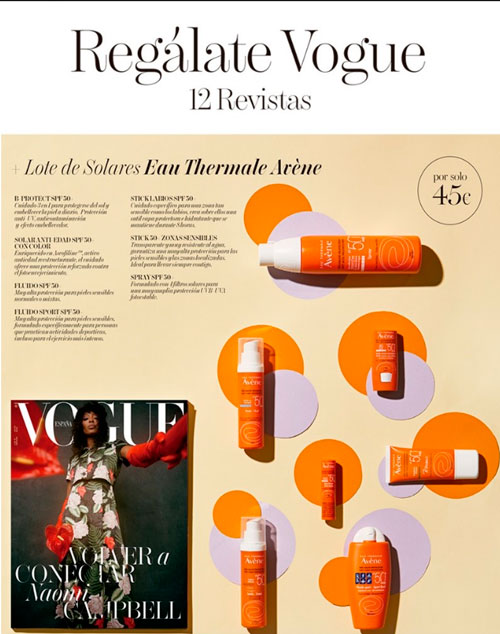 Regalos Revista Vogue Suscripción Julio 2020