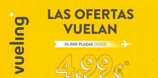 35.000 plazas desde 4.99€ con Vueling Vuelos Vueling desde 4,99€