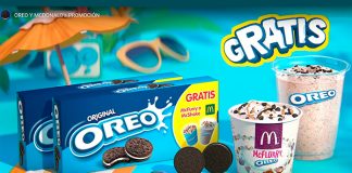 Consigue gratis un McFlurry o McShake con Oreo Consigue gratis un McFlurry o McShake con Oreo