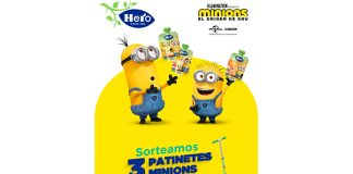 Hero sortea 3 patinetes Minions Hero sortea 3 patinetes Minions