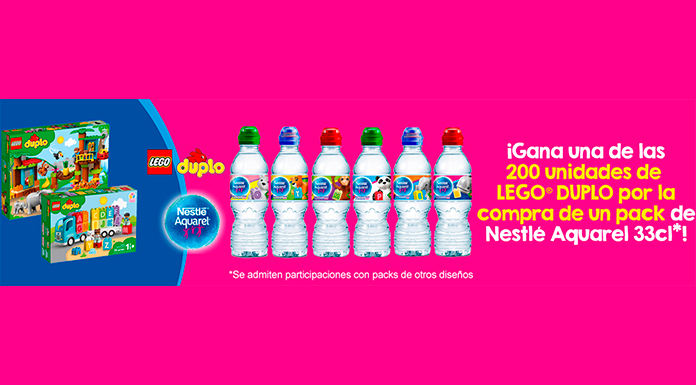Nestlé Aquarel sortea 200 unidades de Lego Duplo
