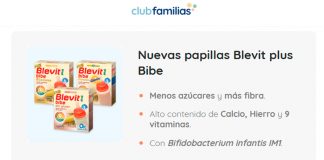 Prueba gratis Blevit plus Bibe con Club Familias Prueba gratis Blevit plus Bibe con Club Familias