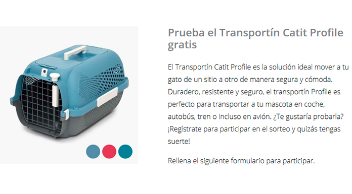 Prueba gratis el Transportín Catit Profile