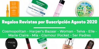 Regalos Revistas por suscripción Agosto 2020