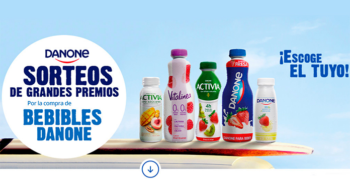 Sorteos de grandes premios con Danone