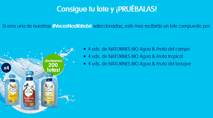 Voces Nestlé Bebé sortea 200 lotes de Naturnes Bio