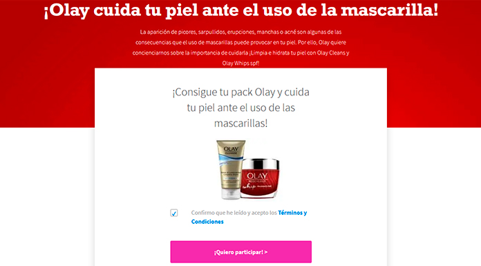 Consigue tu pack Olay con Próxima a ti