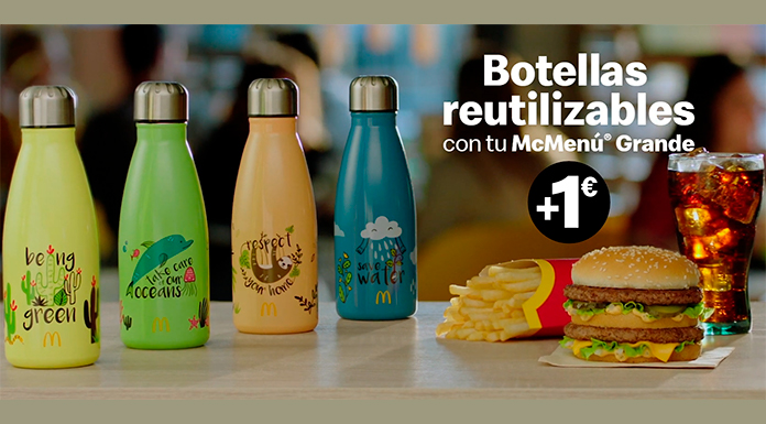 Exclusivas botellas reutilizables en McDonald's por 1€