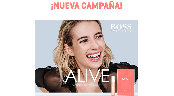 Muestras gratis del perfume Alive de Hugo Boss