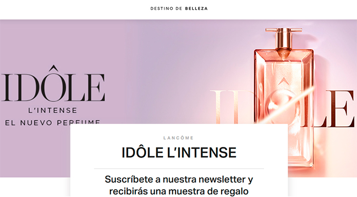 Muestras gratis del perfume Idôle L'Intense