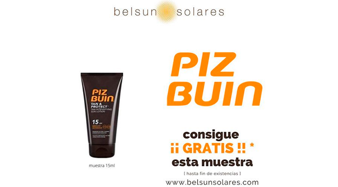 Muestras gratis Piz Buin Tan & Protect