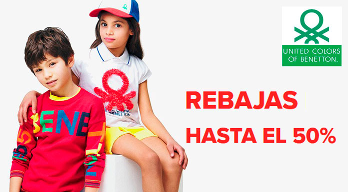 Rebajas hasta el 50% de descuento en Benetton