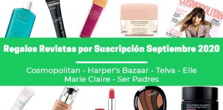 Regalos revistas por suscripción Septiembre 2020