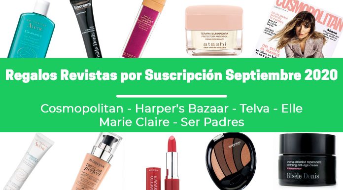 Regalos revistas por suscripción Septiembre 2020