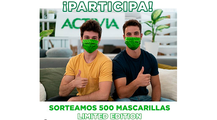 Activia sortea 500 mascarillas Limited Edition