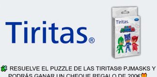 Gana un cheque regalo y un lote con Tiritas Gana un cheque regalo y un lote con Tiritas