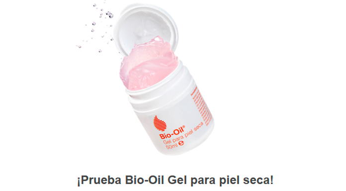 Muestras gratis de Bio Oil Gel para piel seca