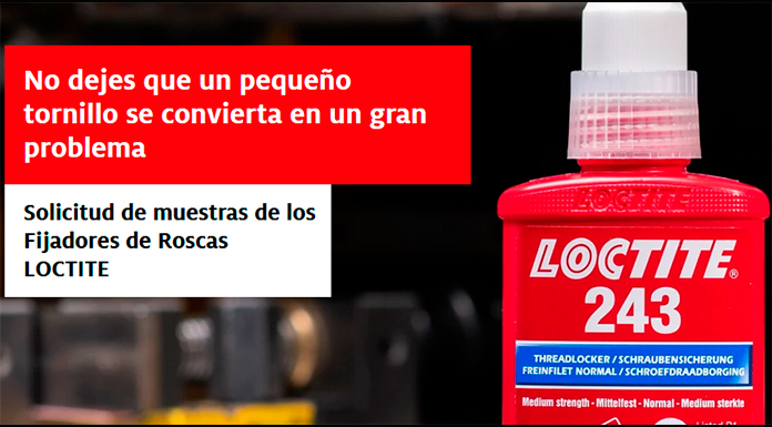 Muestras gratis del fijador de roscas Loctite 243