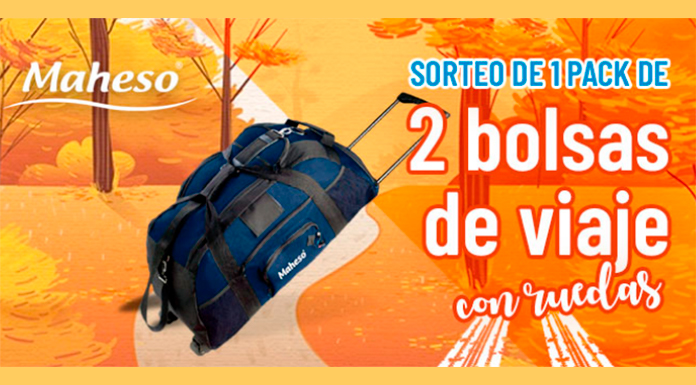 Sorteo de Maheso de 2 bolsas de viaje con ruedas