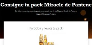 Consigue uno de los 50 packs Miracle de Pantene Consigue uno de los 50 packs Miracle de Pantene