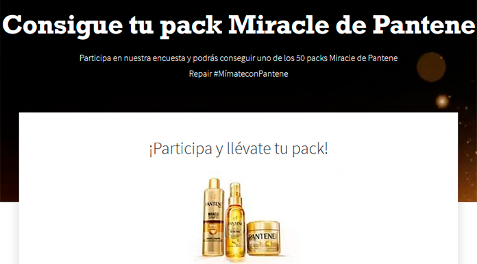 Consigue uno de los 50 packs Miracle de Pantene