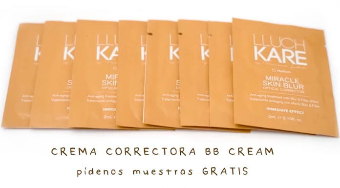 Muestras gratis de crema correctora BB Cream LluchKare