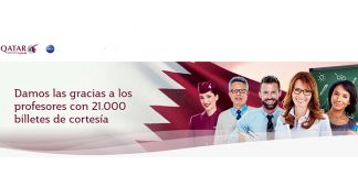 Qatar Airways ofrecen billetes de avión de cortesía a 21.000 profesores Qatar Airways ofrecen billetes de avión de cortesía a 21.000 profesores